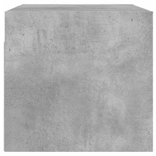 Vægskabe 2 stk. med glaslåger 68,5x37x35 cm betongrå