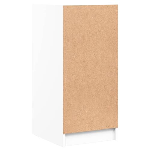 Skab med glaslåger 35x37x75,5 cm hvid