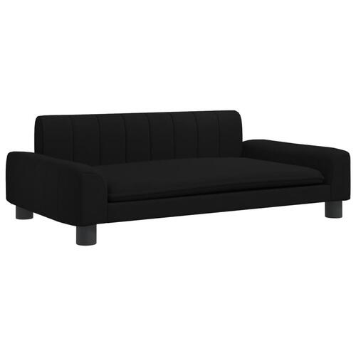 Hundeseng 90x53x30 cm stof sort