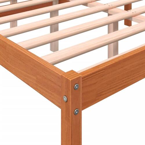 Seniorseng 120x200 cm massivt fyrretræ gyldenbrun