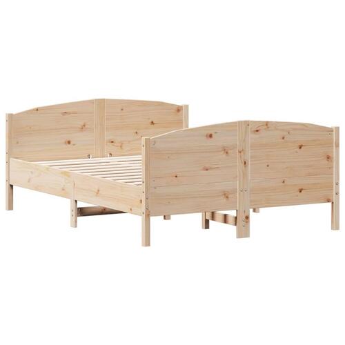 Sengeramme uden madras 120x200 cm massivt fyrretræ