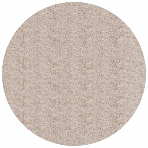 Shaggy gulvtæppe PAMPLONA Ø 100 cm høj luv beige