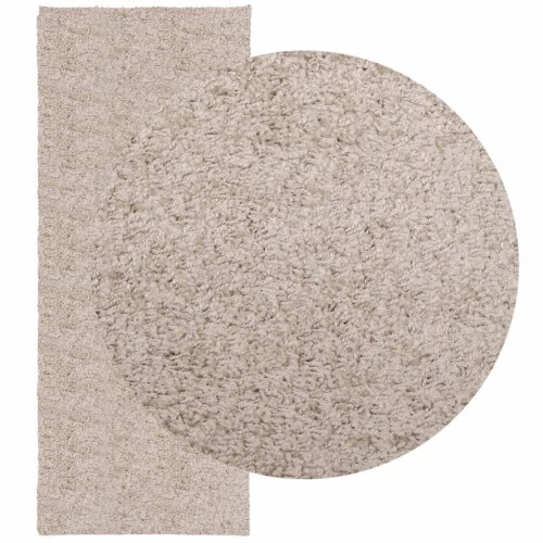 Shaggy gulvtæppe PAMPLONA 80x200 cm høj luv beige