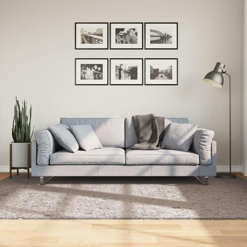 Shaggy gulvtæppe PAMPLONA 160x230 cm høj luv beige