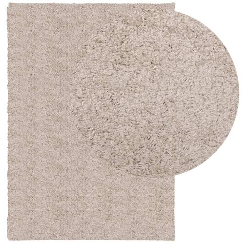 Shaggy gulvtæppe PAMPLONA 160x230 cm høj luv beige
