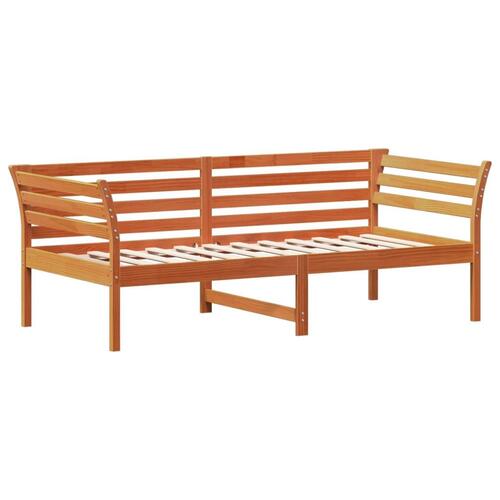 Daybed 90x190 cm massivt fyrretræ gyldenbrun