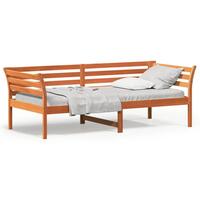 Daybed 80x200 cm massivt fyrretræ gyldenbrun