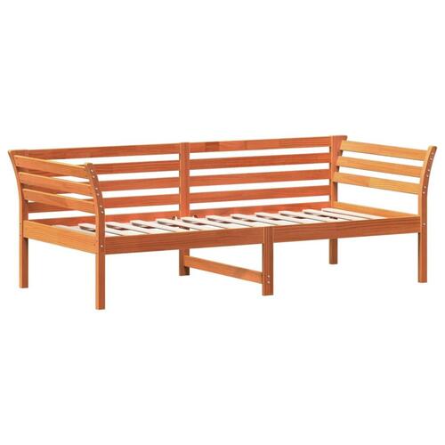 Daybed 80x200 cm massivt fyrretræ gyldenbrun