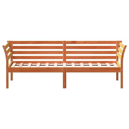Daybed 80x200 cm massivt fyrretræ gyldenbrun