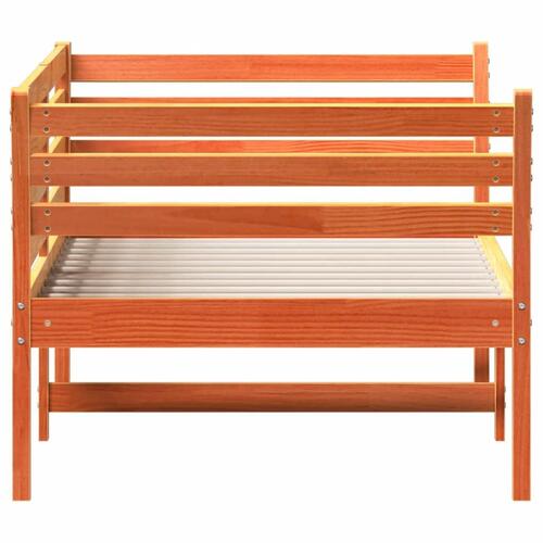 Daybed 80x200 cm massivt fyrretræ gyldenbrun