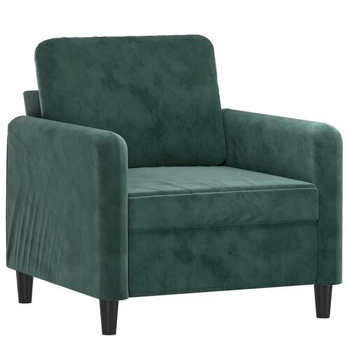 Lænestol 60 cm velour lysegrøn