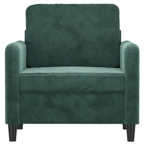 Lænestol 60 cm velour lysegrøn