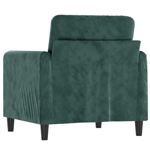 Lænestol 60 cm velour lysegrøn