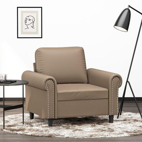 Lænestol 60 cm kunstlæder Cappuccino