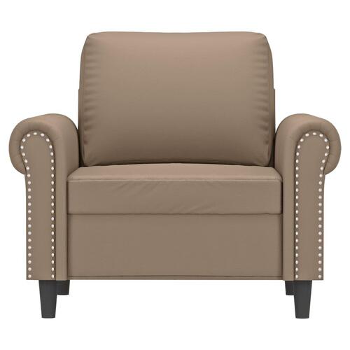 Lænestol 60 cm kunstlæder Cappuccino