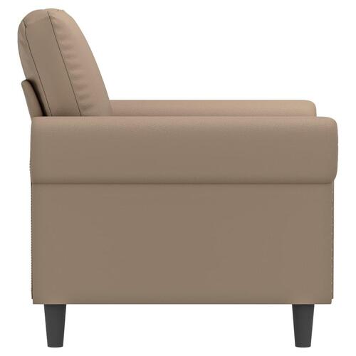 Lænestol 60 cm kunstlæder Cappuccino