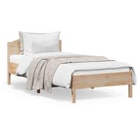 Sengeramme uden madras 90x200 cm massivt fyrretræ