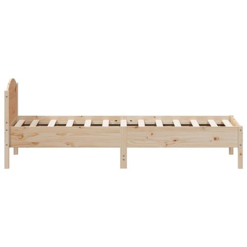 Sengeramme uden madras 90x200 cm massivt fyrretræ
