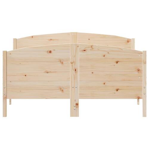 Sengeramme uden madras 140x200 cm massivt fyrretræ
