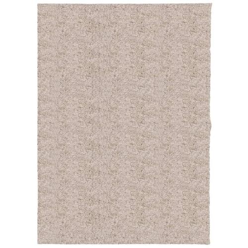 Shaggy gulvtæppe PAMPLONA 240x340 cm høj luv beige