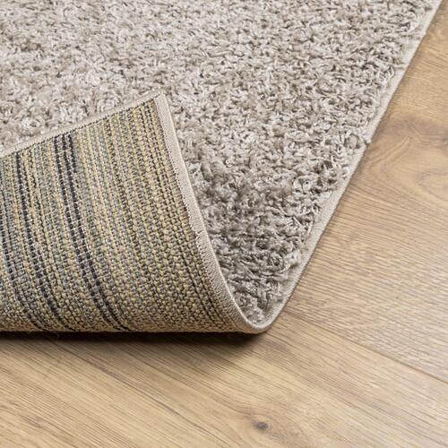 Shaggy gulvtæppe PAMPLONA 60x110 cm høj luv beige