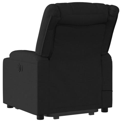 Løftestol med massage stof sort