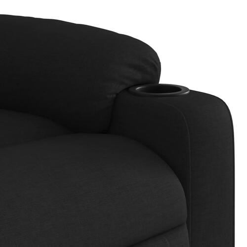 Elektrisk massagestol med løftefunktion stof sort