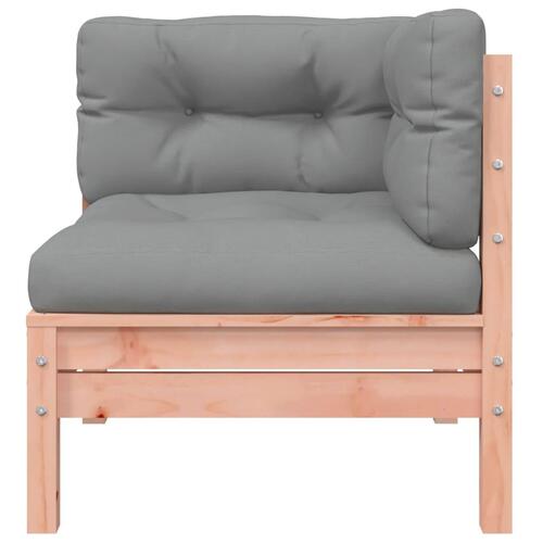 Hjørnemoduler 2 stk. til havesofa m. hynder massivt douglasgran