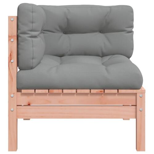 Hjørnemoduler 2 stk. til havesofa m. hynder massivt douglasgran
