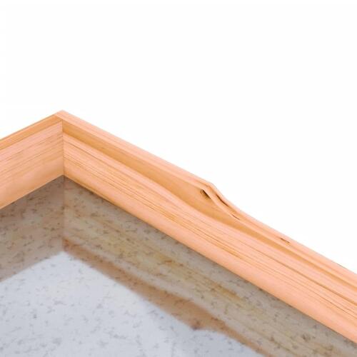 Plantebord med hylder 78x38x82,5 cm massivt grantræ brun
