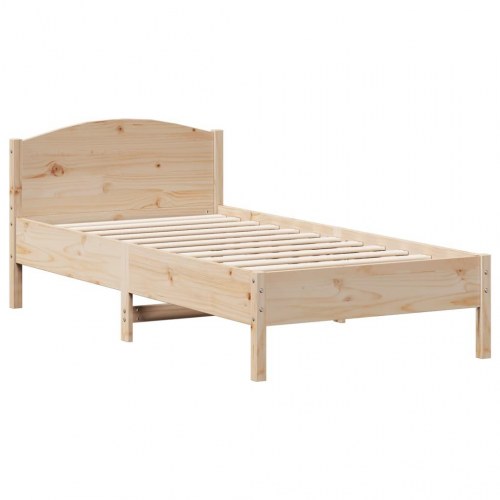 Sengeramme uden madras 90x190 cm massivt fyrretræ