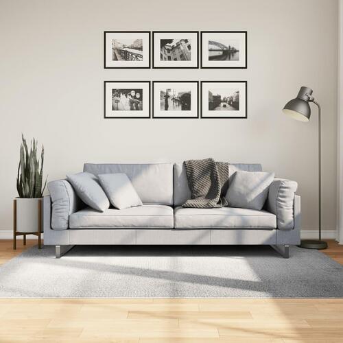 Gulvtæppe IZA 140x200 cm kort luv skandinavisk look grå