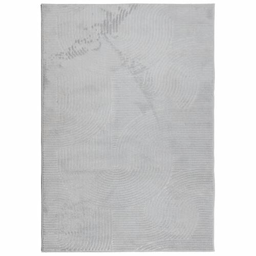 Gulvtæppe IZA 140x200 cm kort luv skandinavisk look grå