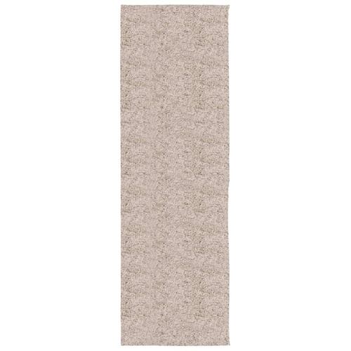 Shaggy gulvtæppe PAMPLONA 80x250 cm høj luv beige