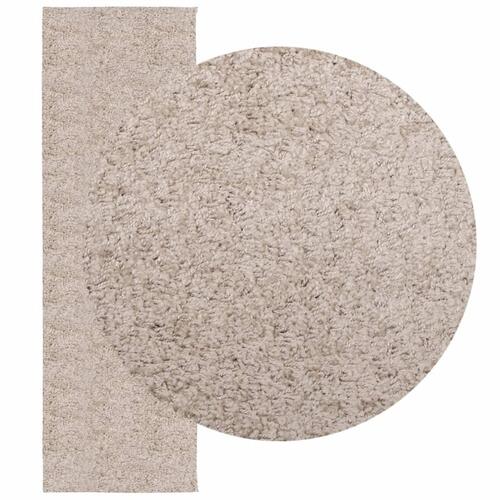 Shaggy gulvtæppe PAMPLONA 80x250 cm høj luv beige
