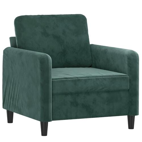3 personers sofa velour mørkegrøn