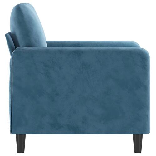 Lænestol 60 cm velour Blå