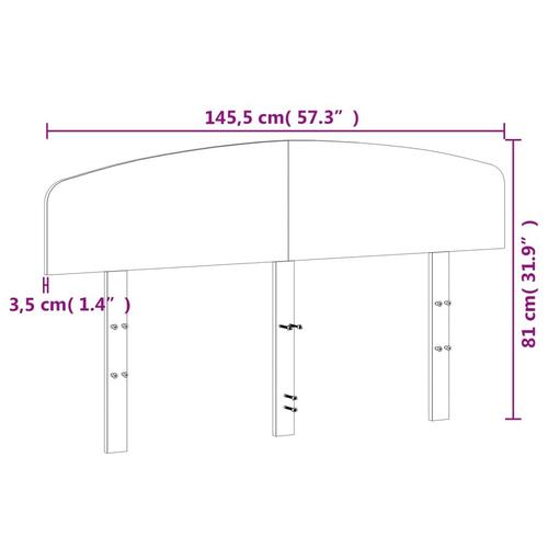Sengegavl 140 cm massivt fyrretræ