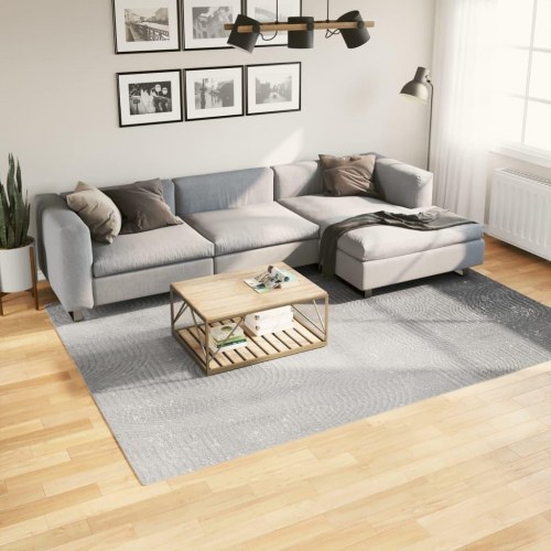 Gulvtæppe IZA 200×280 cm - kort luv, skandinavisk look, grå