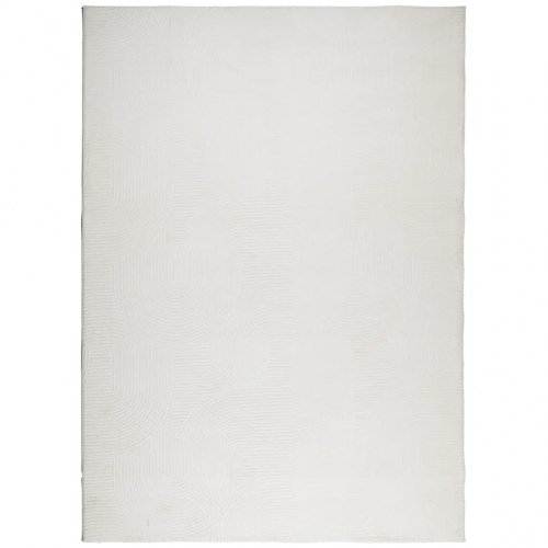 Gulvtæppe IZA 200 × 280 cm - kort luv, skandinavisk look, cremefarvet