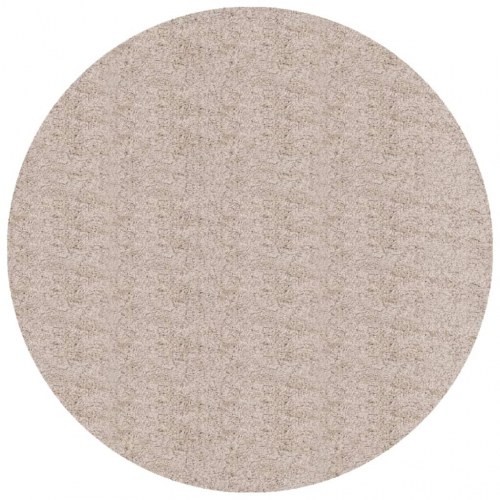 Shaggy gulvtæppe PAMPLONA Ø 240 cm høj luv beige