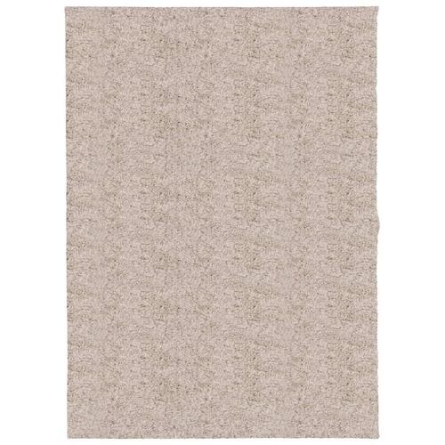 Shaggy gulvtæppe PAMPLONA 140x200 cm høj luv beige