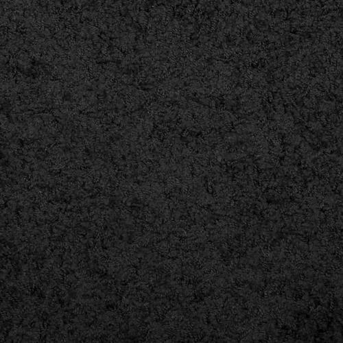 Shaggy gulvtæppe PAMPLONA 140x200 cm høj luv sort