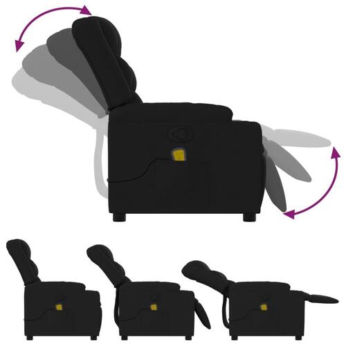 Massagestol stof sort