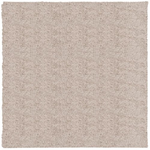 Shaggy gulvtæppe PAMPLONA 240x240 cm høj luv beige