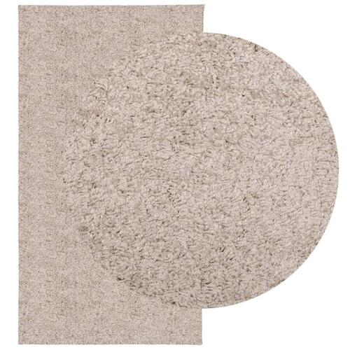Shaggy gulvtæppe PAMPLONA 80x150 cm høj luv beige