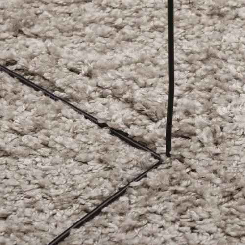 Shaggy gulvtæppe PAMPLONA 80x150 cm høj luv beige