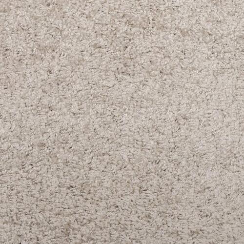 Shaggy gulvtæppe PAMPLONA 80x150 cm høj luv beige