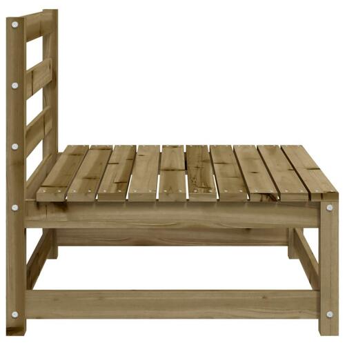Sofamodul 70x70x67 cm uden armlæn imprægneret fyrretræ