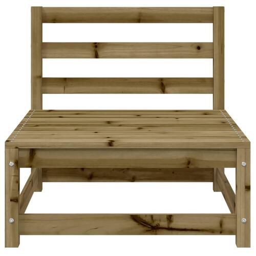 Sofamodul 3 stk. 70x70x67 cm uden armlæn imprægneret fyrretræ